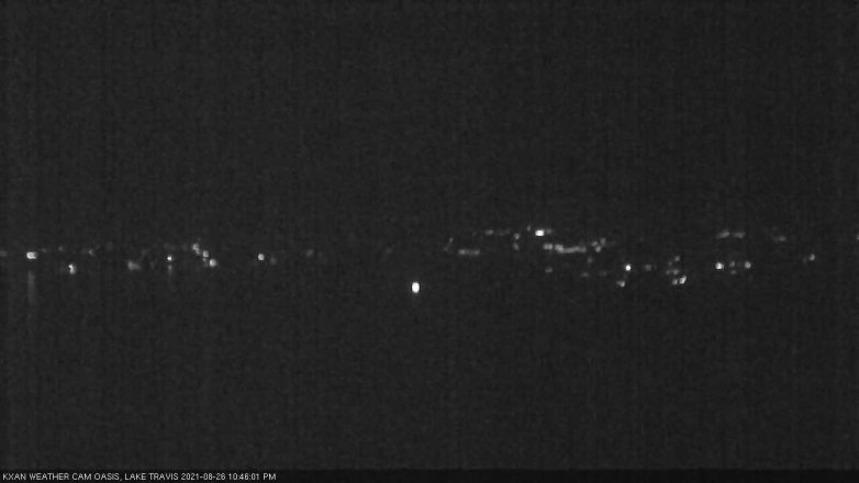 Lake Travis webcam, August 26, 2021 10:45 PM CT