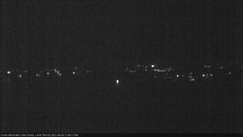 Lake Travis webcam, August 26, 2021 11:00 PM CT