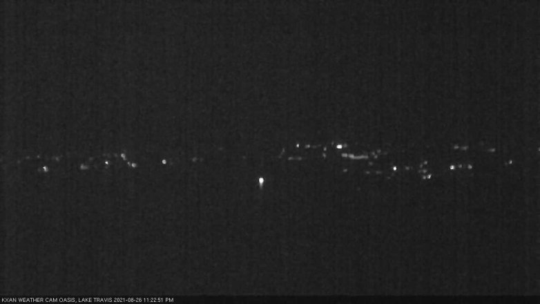 Lake Travis webcam, August 26, 2021 11:25 PM CT