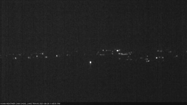 Lake Travis webcam, August 26, 2021 11:45 PM CT