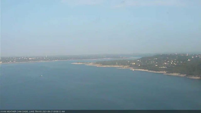 Lake Travis webcam, August 27, 2021 9:00 AM CT