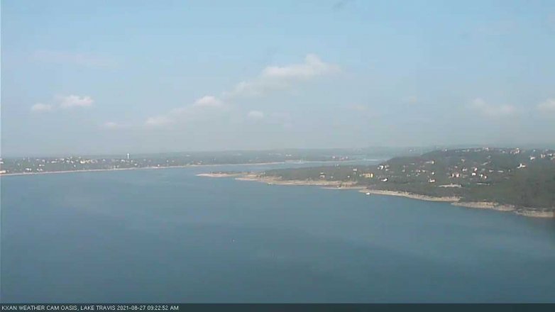 Lake Travis webcam, August 27, 2021 9:25 AM CT