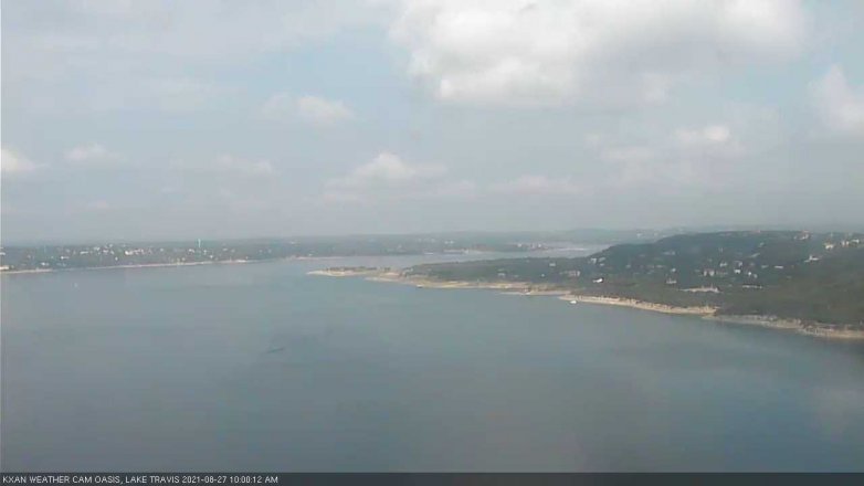 Lake Travis webcam, August 27, 2021 10:00 AM CT