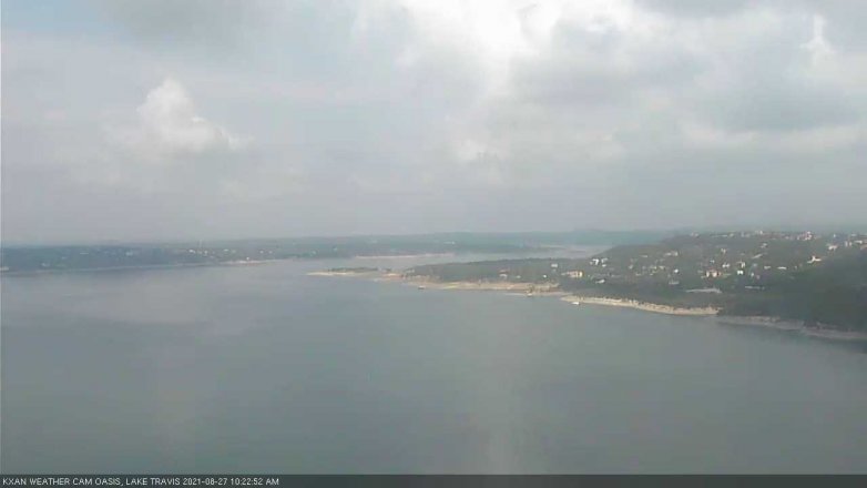 Lake Travis webcam, August 27, 2021 10:25 AM CT