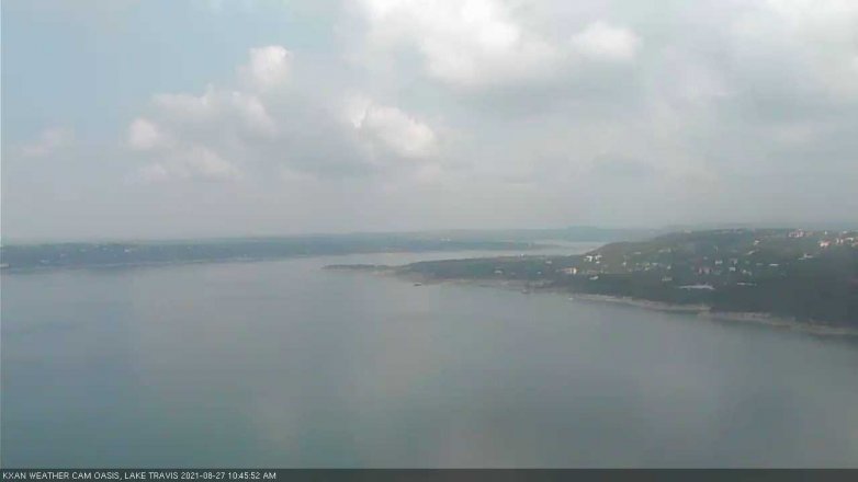 Lake Travis webcam, August 27, 2021 10:45 AM CT