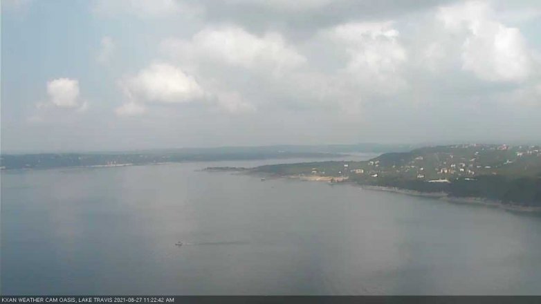 Lake Travis webcam, August 27, 2021 11:25 AM CT