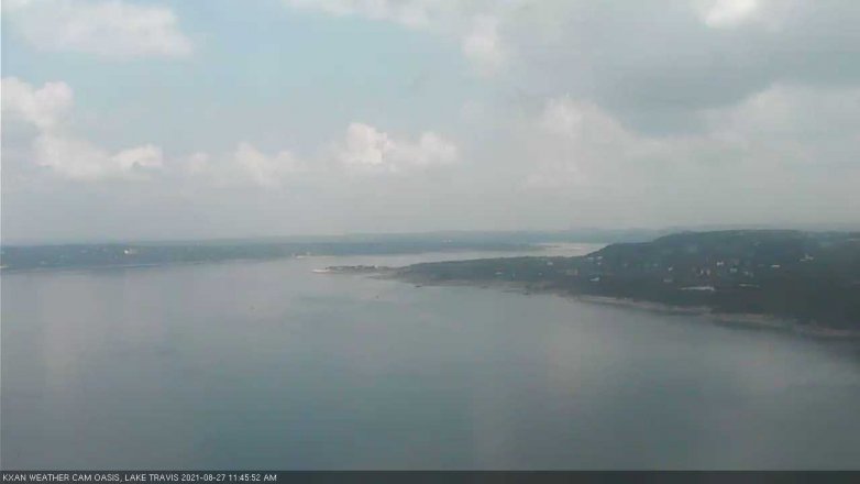 Lake Travis webcam, August 27, 2021 11:45 AM CT