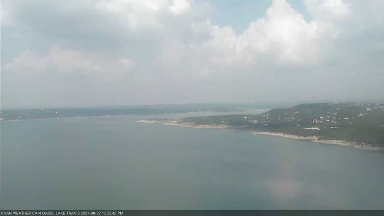 Lake Travis webcam, August 27, 2021 12:25 PM CT