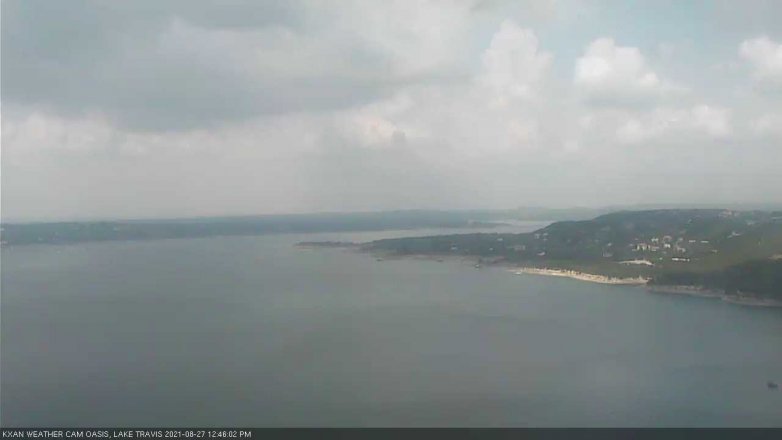 Lake Travis webcam, August 27, 2021 12:45 PM CT