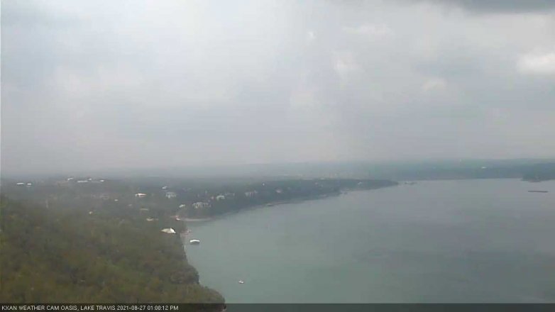 Lake Travis webcam, August 27, 2021 1:00 PM CT