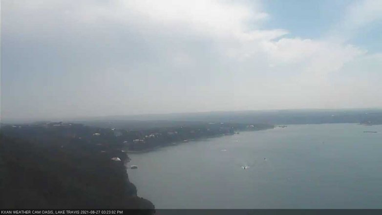 Lake Travis webcam, August 27, 2021 3:25 PM CT