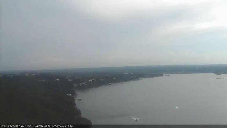 Lake Travis webcam, August 27, 2021 6:00 PM CT