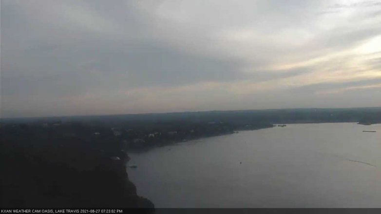 Lake Travis webcam, August 27, 2021 7:25 PM CT