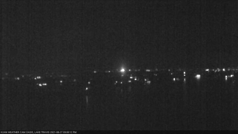 Lake Travis webcam, August 27, 2021 9:00 PM CT