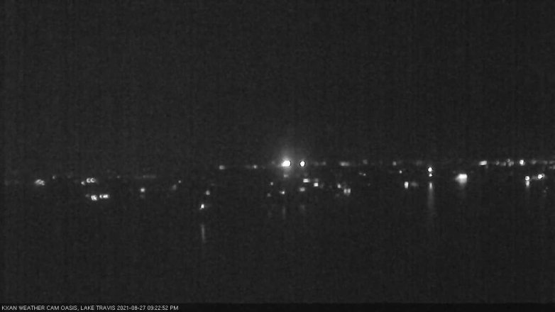Lake Travis webcam, August 27, 2021 9:25 PM CT