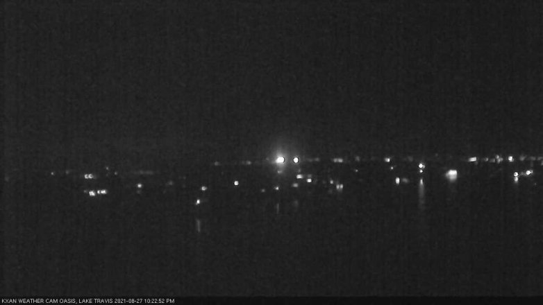 Lake Travis webcam, August 27, 2021 10:25 PM CT