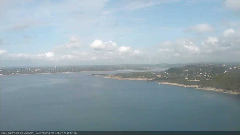 Lake Travis webcam, August 28, 2021 9:45 AM CT