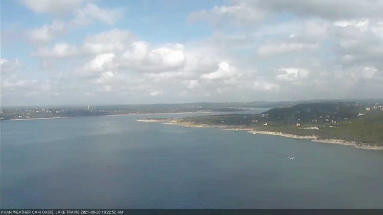 Lake Travis webcam, August 28, 2021 10:25 AM CT