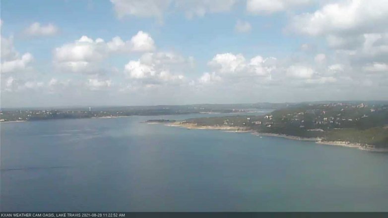Lake Travis webcam, August 28, 2021 11:25 AM CT
