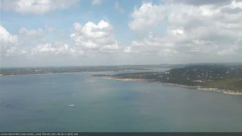 Lake Travis webcam, August 28, 2021 11:45 AM CT