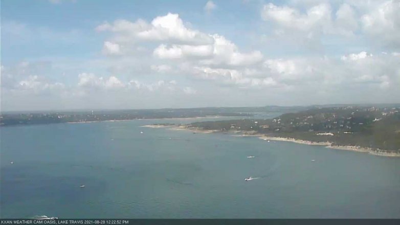 Lake Travis webcam, August 28, 2021 12:25 PM CT