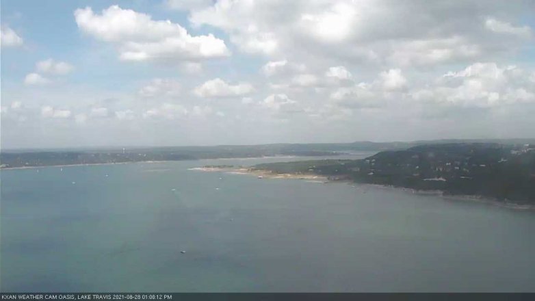 Lake Travis webcam, August 28, 2021 1:00 PM CT