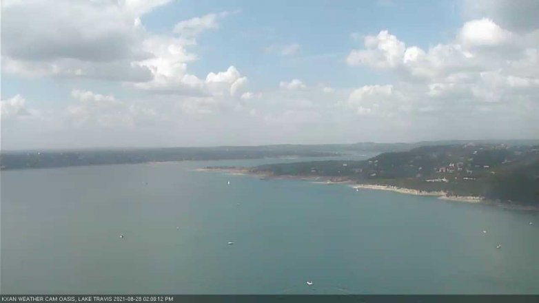 Lake Travis webcam, August 28, 2021 2:00 PM CT