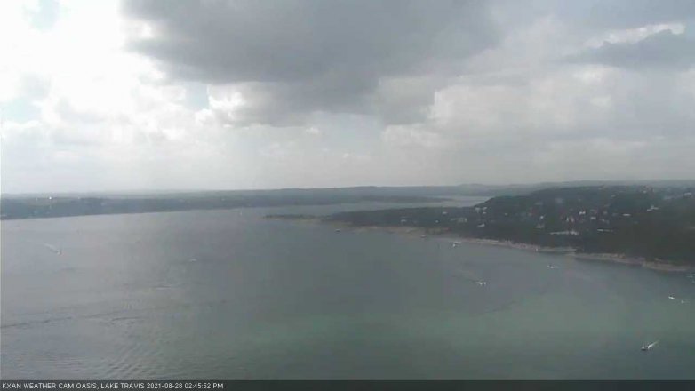 Lake Travis webcam, August 28, 2021 2:45 PM CT