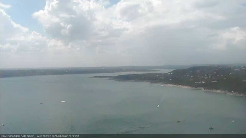 Lake Travis webcam, August 28, 2021 3:25 PM CT