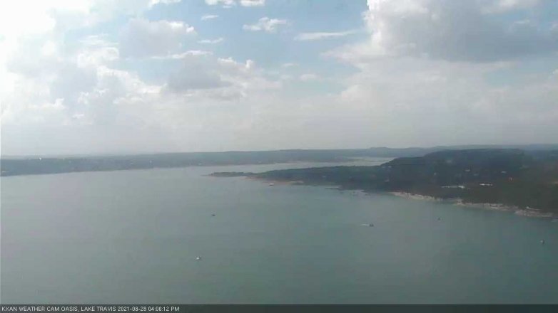 Lake Travis webcam, August 28, 2021 4:00 PM CT