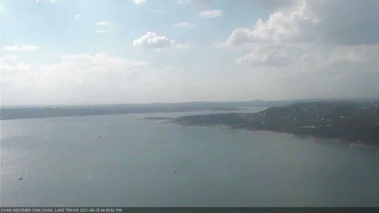 Lake Travis webcam, August 28, 2021 4:45 PM CT