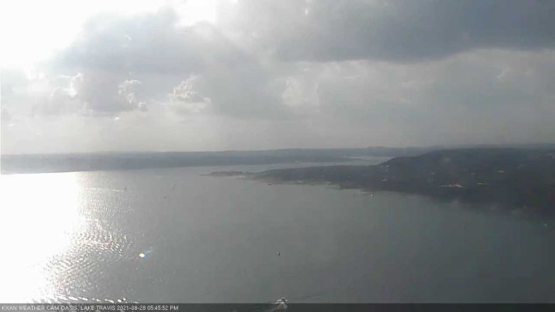 Lake Travis webcam, August 28, 2021 5:45 PM CT