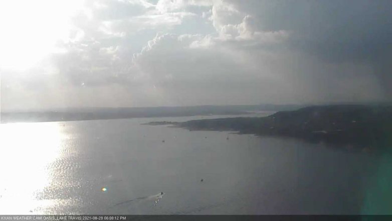 Lake Travis webcam, August 28, 2021 6:00 PM CT