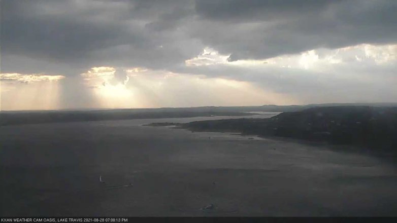 Lake Travis webcam, August 28, 2021 7:00 PM CT