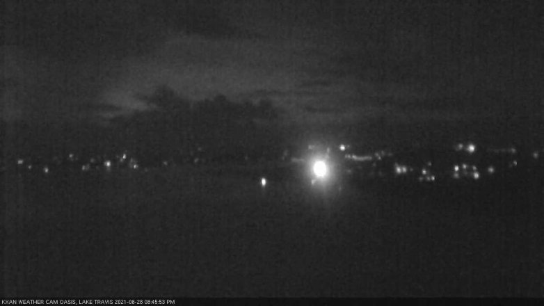Lake Travis webcam, August 28, 2021 8:45 PM CT