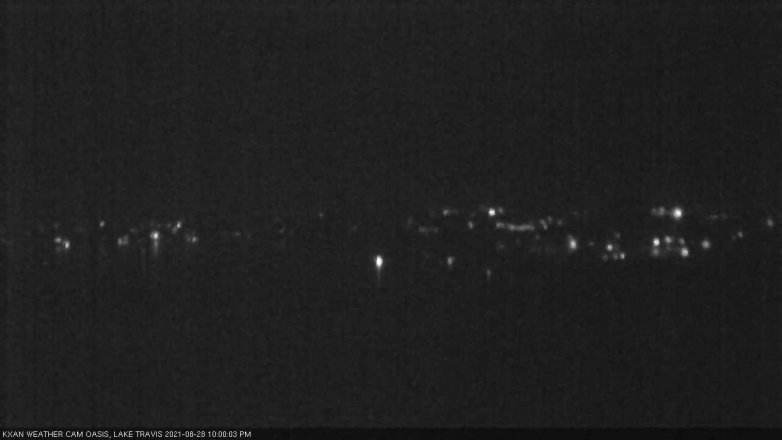 Lake Travis webcam, August 28, 2021 10:00 PM CT