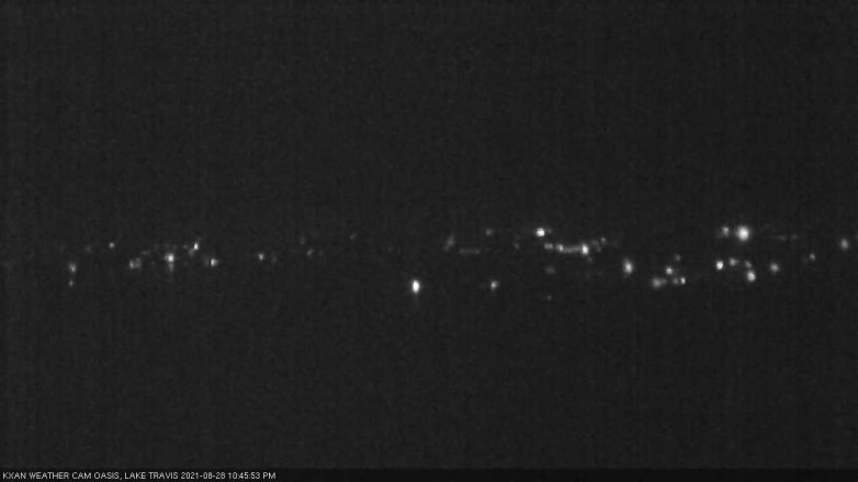 Lake Travis webcam, August 28, 2021 10:45 PM CT