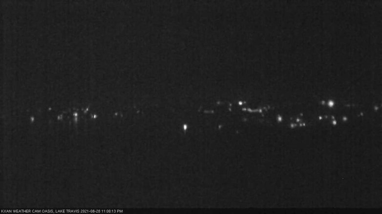 Lake Travis webcam, August 28, 2021 11:00 PM CT
