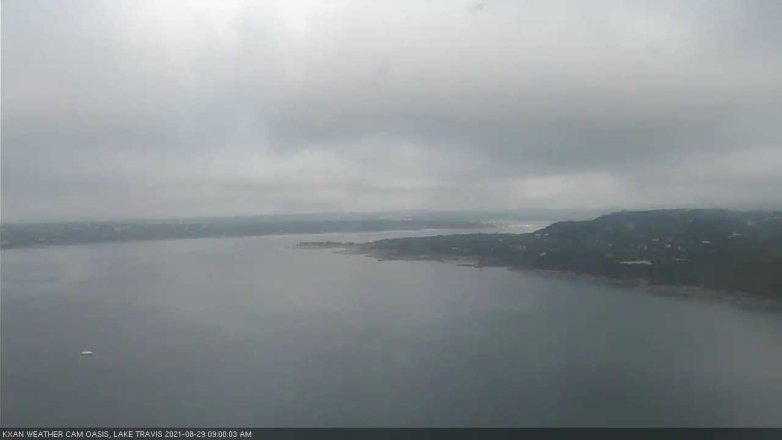 Lake Travis webcam, August 29, 2021 9:00 AM CT