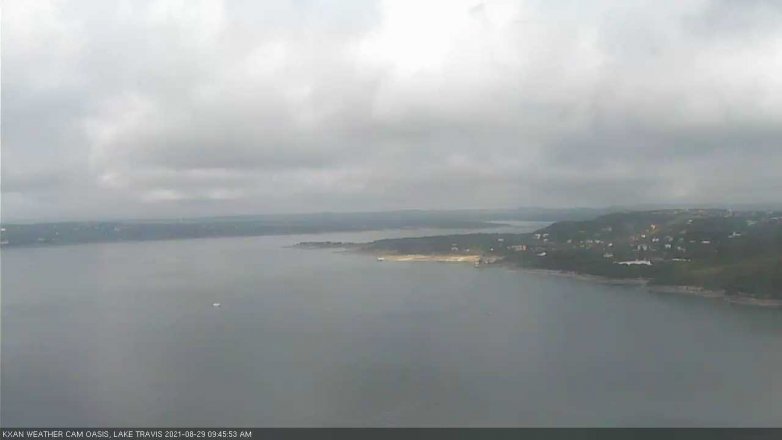 Lake Travis webcam, August 29, 2021 9:45 AM CT