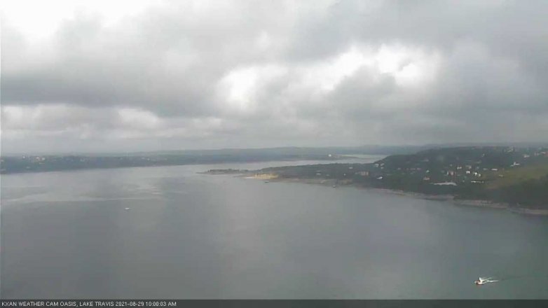 Lake Travis webcam, August 29, 2021 10:00 AM CT