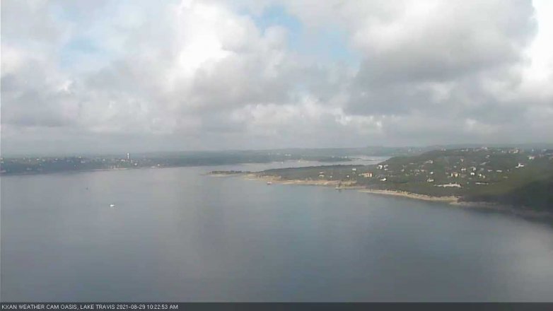Lake Travis webcam, August 29, 2021 10:25 AM CT