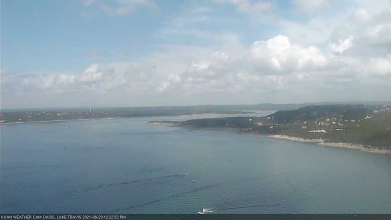 Lake Travis webcam, August 29, 2021 12:25 PM CT