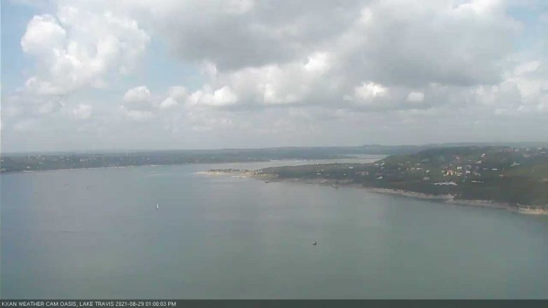 Lake Travis webcam, August 29, 2021 1:00 PM CT