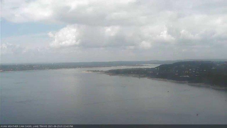 Lake Travis webcam, August 29, 2021 1:25 PM CT