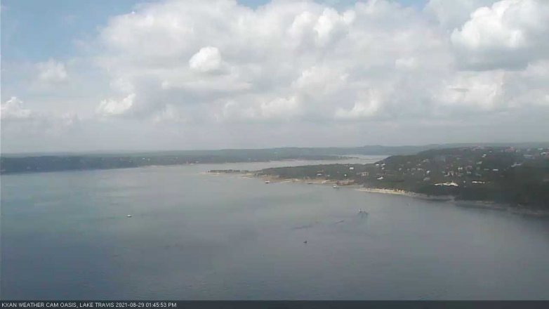 Lake Travis webcam, August 29, 2021 1:45 PM CT