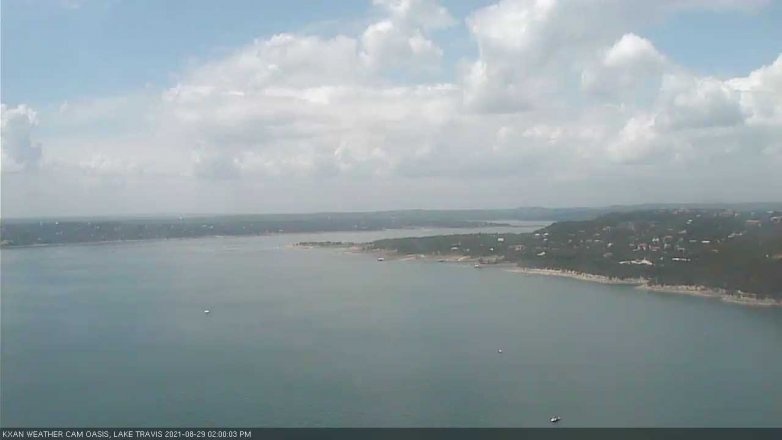 Lake Travis webcam, August 29, 2021 2:00 PM CT