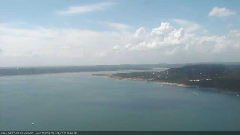 Lake Travis webcam, August 29, 2021 3:00 PM CT