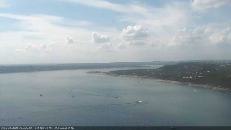Lake Travis webcam, August 29, 2021 4:00 PM CT