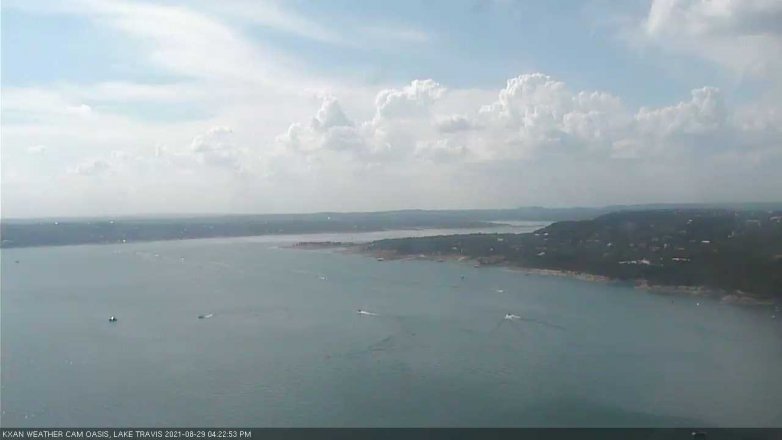 Lake Travis webcam, August 29, 2021 4:25 PM CT